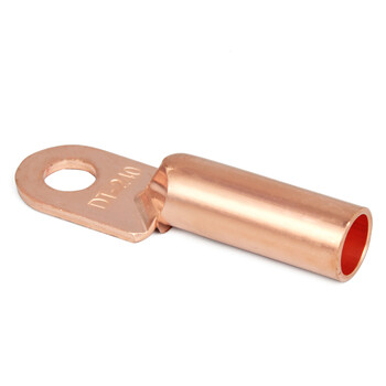 BOWERY DT铜鼻子电缆接头DT-240平方铜接线端子线鼻子酸洗堵油线耳紫铜端子厂家配送 1个