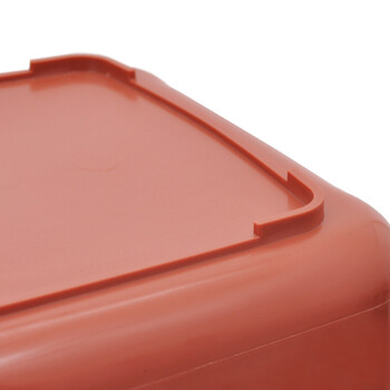 兰诗（LAUTEE）D029 摇盖分类垃圾桶户外大号果皮箱干湿垃圾桶可定制 20L棕色湿垃圾