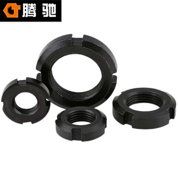 腾驰（CT）SB05 圆螺母 GB812 LF系列 碳钢 发黑  M140*2（10支）