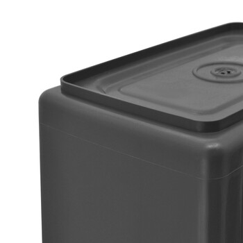 兰诗（LAUTEE）D033 摇盖分类垃圾桶 户外大号果皮箱干湿垃圾桶可定制 60L黑色干垃圾