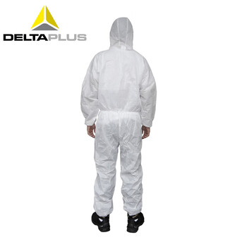 代尔塔（Deltaplus）406115 DT115防尘防护服防化学液体飞溅/油漆喷涂/石棉作业连服工作服  L码