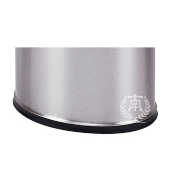 南 GPX-45M 南方椭圆形双层浮雕花房间桶 砂钢回形花 商用酒店宾馆客房不锈钢垃圾桶 房间桶 内桶容量10.33升