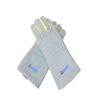 安百利(ANBOLY) 500度耐手温隔热手套 38cm 定做 ABL-S510 牛皮芳纶耐高温手套