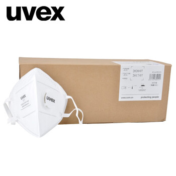 uvex优唯斯 1211防粉尘口罩防雾霾pm2.5 KN95防花粉 透气带阀 定做20个装 耳挂式