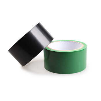 瑞珂韦尔（Rockwell）划线分区警示胶带斑马贴地板胶带楼梯车间危险标识地面PVC球场划线胶带 绿色 6cm*14m