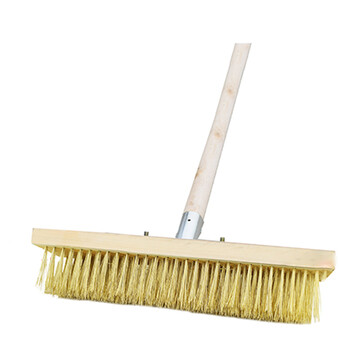 星工（XINGGONG）不锈钢刷家用地板刷长硬毛地刷铁刷水池网晒污垢青苔 30CM镀铜丝刷子整套WF036