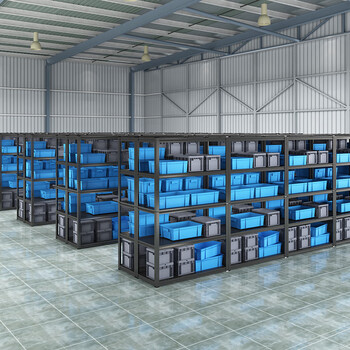 知旦 钢制货架 四层1200*500*1180 储物架库房展示架 HJ649