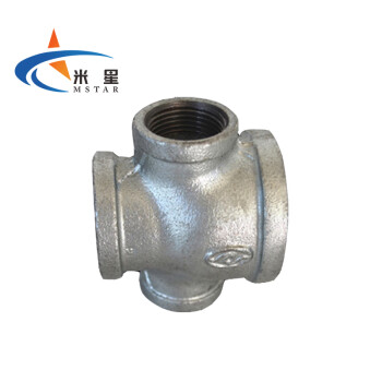 米星（MSTAR）MX-109 镀锌四通 玛钢管件 侧大四通 异径四通 丝扣 国标 DN50*40*40(10个)