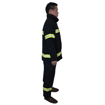 宏兴（Hong Xing）02款单式消防战斗训练阻燃服 救援服DA-016 定做 XXL码 1套