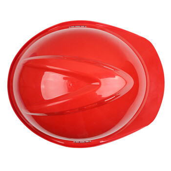 梅思安10146614豪华PE安全帽一指键帽衬针织吸汗带D型下颌带 1顶 红色 均码