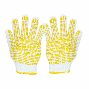 劳保佳 800g点胶手套 点胶防滑防尘防污加厚耐磨工地搬运作业劳保防护手套 48双