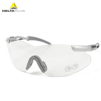 代尔塔（Deltaplus）101109 运动骑行护目眼镜 防雾防冲击防刮擦 透明色 1付