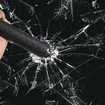 飞尔（FLYER）甩棍 加强型弹簧棍 自动伸缩棍 三节棍  自卫防暴防身甩棍【21寸钨金色】