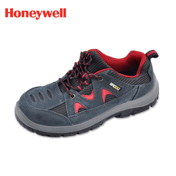 霍尼韦尔Honeywell SP2010512反毛牛皮劳保鞋防砸防静电防刺穿防滑 红色 43码