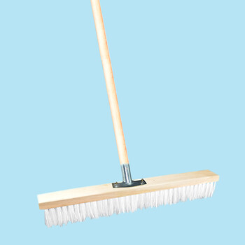 星工（XINGGONG）不锈钢刷家用地板刷长硬毛地刷铁刷水池网晒污垢青苔 50CM塑料丝刷子整套WF036