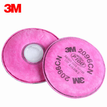 3M 2096 P100颗粒物及酸性气体异味滤棉 防尘滤棉  2096防尘滤棉一包(2片) 定做