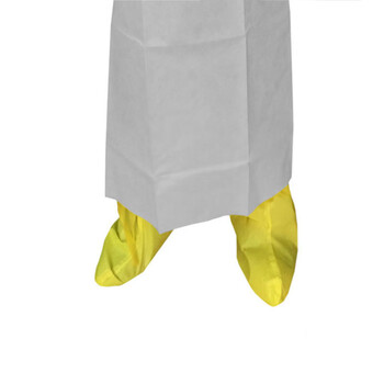 ANSELL 微护佳 MC3000耐酸碱实验室防尘防化靴套 黄色 定做 YE30-W-99-406-00  5双