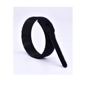 飞尔(FLYER)针形背对背魔术贴扎带 彩色自粘捆绑带 尼龙魔术贴【黑色针型 12x150mm】200条装