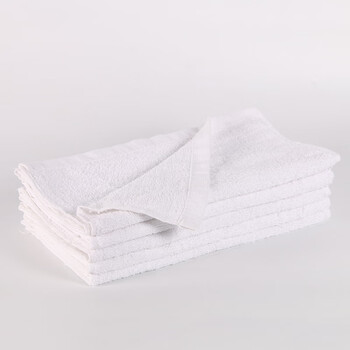 星工（XINGGONG）白毛巾 酒店宾馆毛巾居居日用柔软亲肤棉毛巾定制 30*30cm方巾10条装WF035