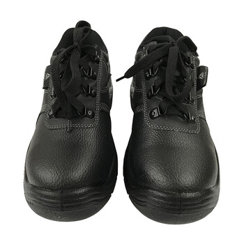 代尔塔 (Deltaplus) 301510升级款301518 牛皮面料防穿刺防砸防水防滑耐磨安全劳保鞋 黑色 41码