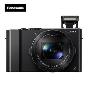 松下（Panasonic）LX10 1英寸大底数码相机/卡片机 徕卡镜头 大光圈 颜色黑卡片机 触摸屏  vlog相机 WIFI 4K