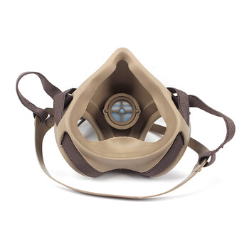 地球 2588 防毒面罩（配3号盒）防毒半面具需配合滤毒盒或滤棉使用 褐