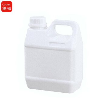 谋福1051 塑料方桶形酒桶包装桶壶扁桶密封桶食品级加厚 油桶塑料酒桶（塑料方桶 1L乳白色）