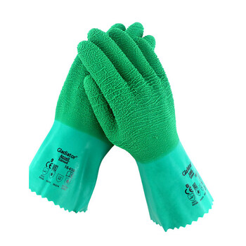 ANSELL 16-650隔热防高温耐酸耐油工业丁腈橡胶手套清洁洗碗厨房工作手套 2双9码 定做