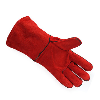 代尔塔（Deltaplus）205515 CA515R 焊工劳保手套隔热防护 耐磨牛皮加强掌面焊接气割 定做 10码 2双