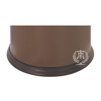 南 GPX-45 南方多层圆形垃圾桶 金圈咖啡色 商用酒店宾馆客房垃圾桶 房间桶 果皮桶 内桶容量9.8升