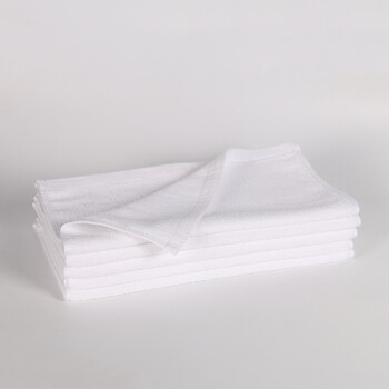 星工（XINGGONG）白毛巾 酒店宾馆毛巾居居日用柔软亲肤棉毛巾定制 30*30cm方巾10条装WF035