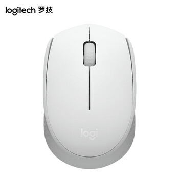 罗技（Logitech）M172 无线鼠标 家用商务办公鼠标2.4G接收器 珍珠白