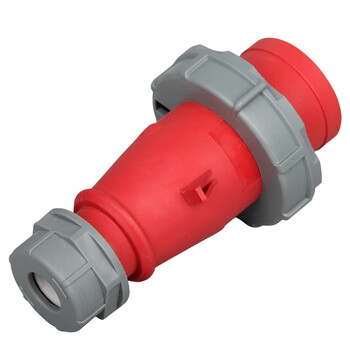 天旭工业插头插座连接器380V三芯四芯五芯航空耦合器防水对接插头三相四线zz-0142 四芯16A插头  1个