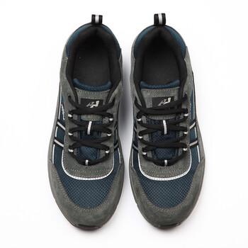 A+A QA5305凯芙拉非金属橡胶底防砸防刺穿电绝缘透气安全鞋反绒休闲时尚款电工劳保41#1双