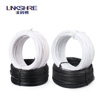 凌科朔(LINKSHIRE)扎丝镀锌铁丝扎线 扎线带扎丝绳子 电缆扎线葡萄园绑丝园艺绑扎丝理线绑物带 黑圆1.5mm