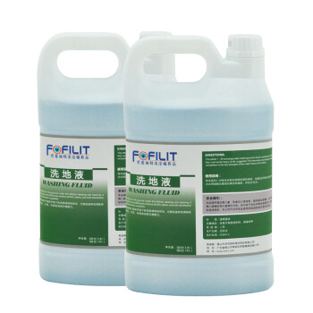 芳菲丽特（FOFILIT）C-016 洗地液 地面油垢污渍清洁剂 瓷砖清洗保养液 3.8L*4瓶