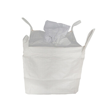 稳斯坦 WST102 吨袋 全新吨包袋 集装袋 太空袋  太空包 白色四吊托底+大料口布 90*90*110