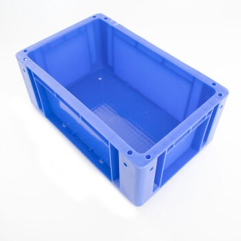 冰禹 BY-4021 加厚塑料周转箱物流箱 货架零件箱工具箱 595*485*315mm 蓝色