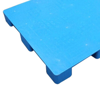 稳斯坦 WST141 实心塑料托盘 防潮栈板卡板仓库叉车托板平板九脚托盘 1.2*1米特厚