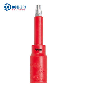 宝合(BOOHER)1/2"系列绝缘12角旋具套筒M12x120mm