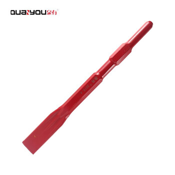 泉有（quanyou）电镐镐钎镐头凿子 五坑 四坑 六角尖凿 扁凿电动工具附件 QY-六角扁17*400（自磨）
