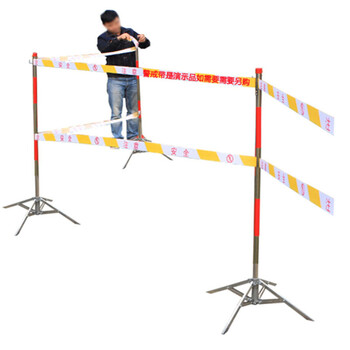 海斯迪克 HK-350  电力施工安全围网支架 警示隔离网支架 警示带支柱隔离栏支架 不锈钢墩式支架