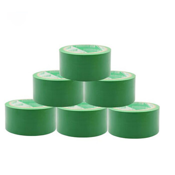 飞尔（FLYER）警示胶带PVC黑黄斑马线警戒地标贴安全地面5S标识彩色划线地板胶带黑黄红白绿 4.8cm*18m 绿色