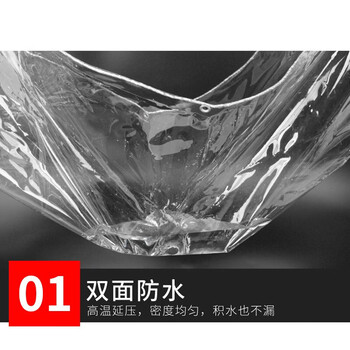 飞尔（FLYER）PVC透明防雨布定制款 货物遮雨篷布阳台防风保暖膜 1平方米【500314】