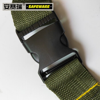 安赛瑞 电工维修工具腰包 加厚帆布 腰挂式工具包 绿帆布大钉兜 建筑收纳腰带 24342