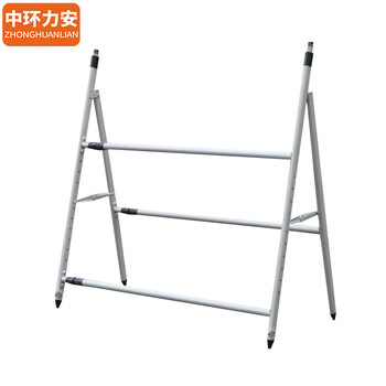 中环力安【全铝加固款1.2x2.4米双面】大型展板架宣传栏广告牌立式落地式宣传展示架户外折叠伸缩海报架