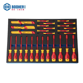 宝合(BOOHER)27件VDE绝缘维修工具组套 0200602 铬钒钢