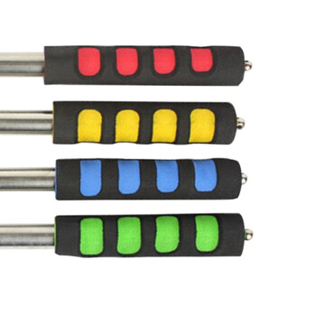 海斯迪克 HK-429 不锈钢伸缩旗杆 导游旗杆 教鞭 手摇指挥旗 指挥棒 1.6米胶套把手（颜色无备注随机发货）