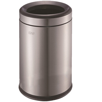 南 SF8-Y01 圆形垃圾桶 砂银钢 防指纹不锈钢房间桶 商用酒店宾馆客房 南方垃圾桶 果皮桶 内桶容量8升