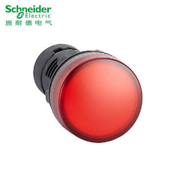 施耐德电气 AC380V 红色LED指示灯；XB2BVQ4LC